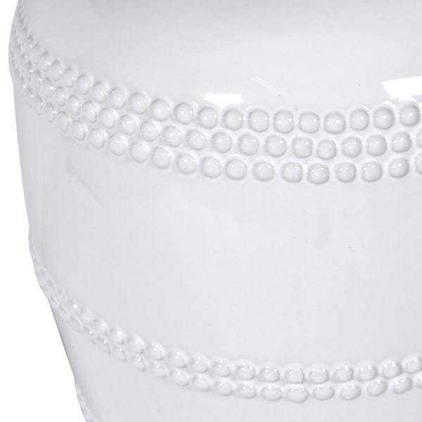 White Bead Table Lamp