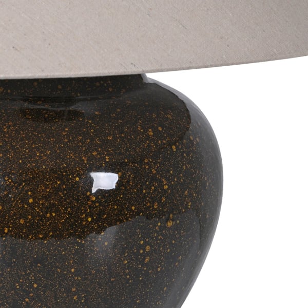 Ceramic Speckled Lamp