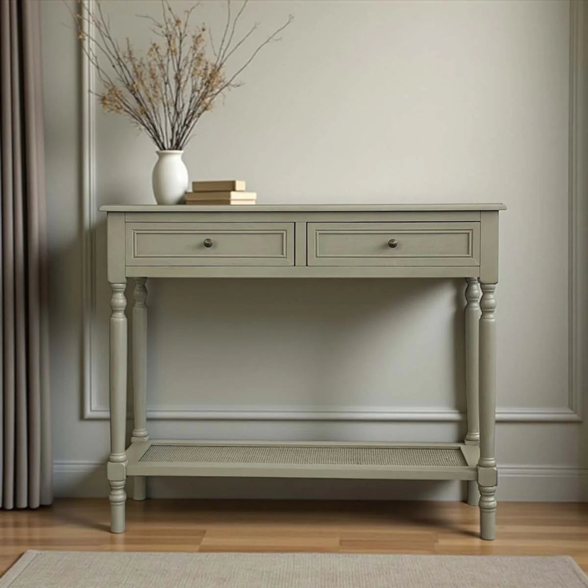 Swedish Taupe Console Table