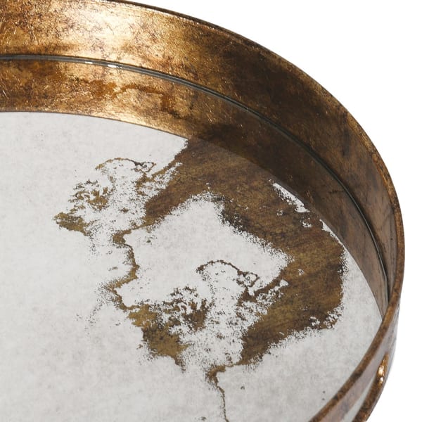 Round Mirror Tray