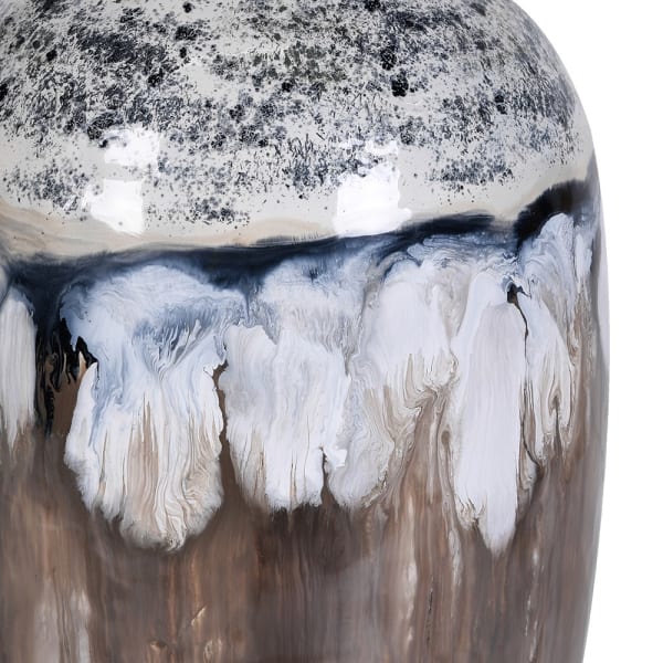 Iron Hand Painted Vase