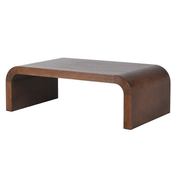 Oak Curved Coffee Table