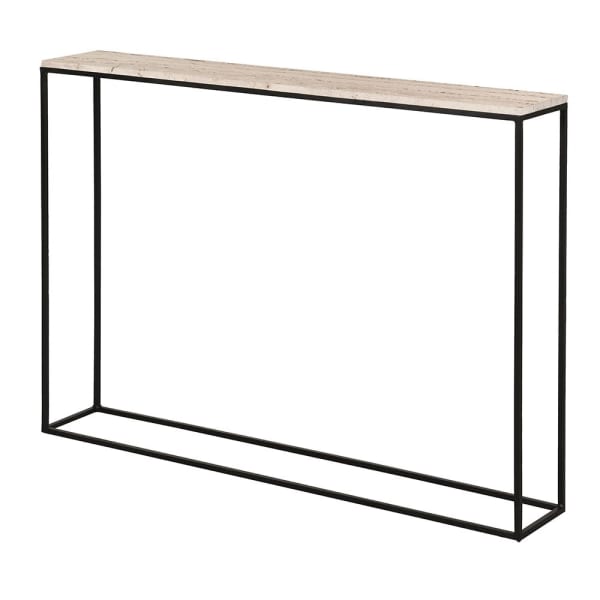 Travertine Console Table