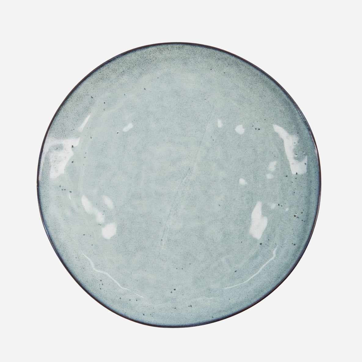 Rustic Dinner Plate Blue Grey