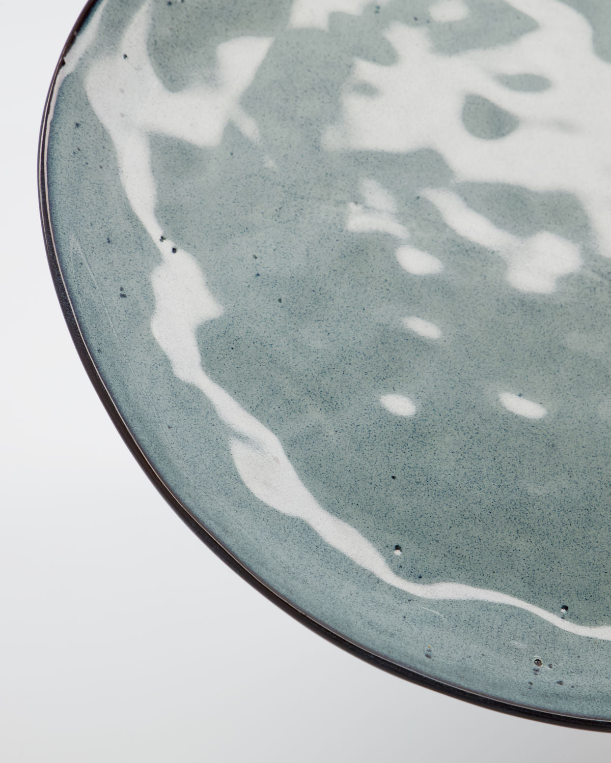 Rustic Dinner Plate Blue Grey