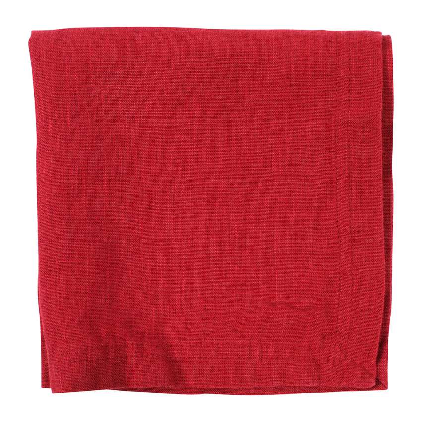 Basic Red Linen Napkin