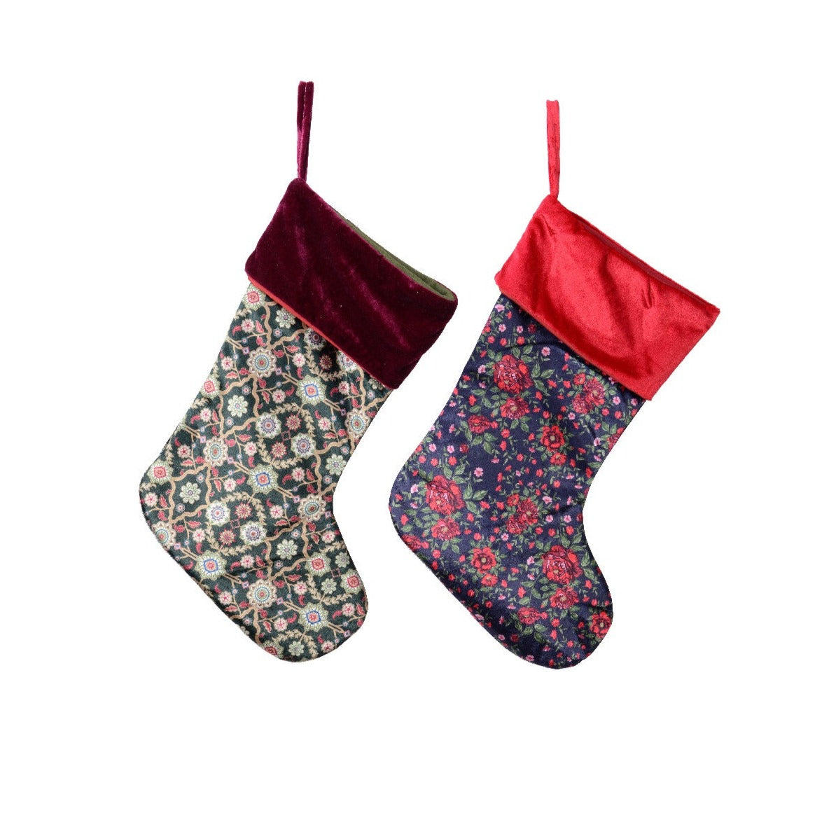 Velvet Hanging Stockings