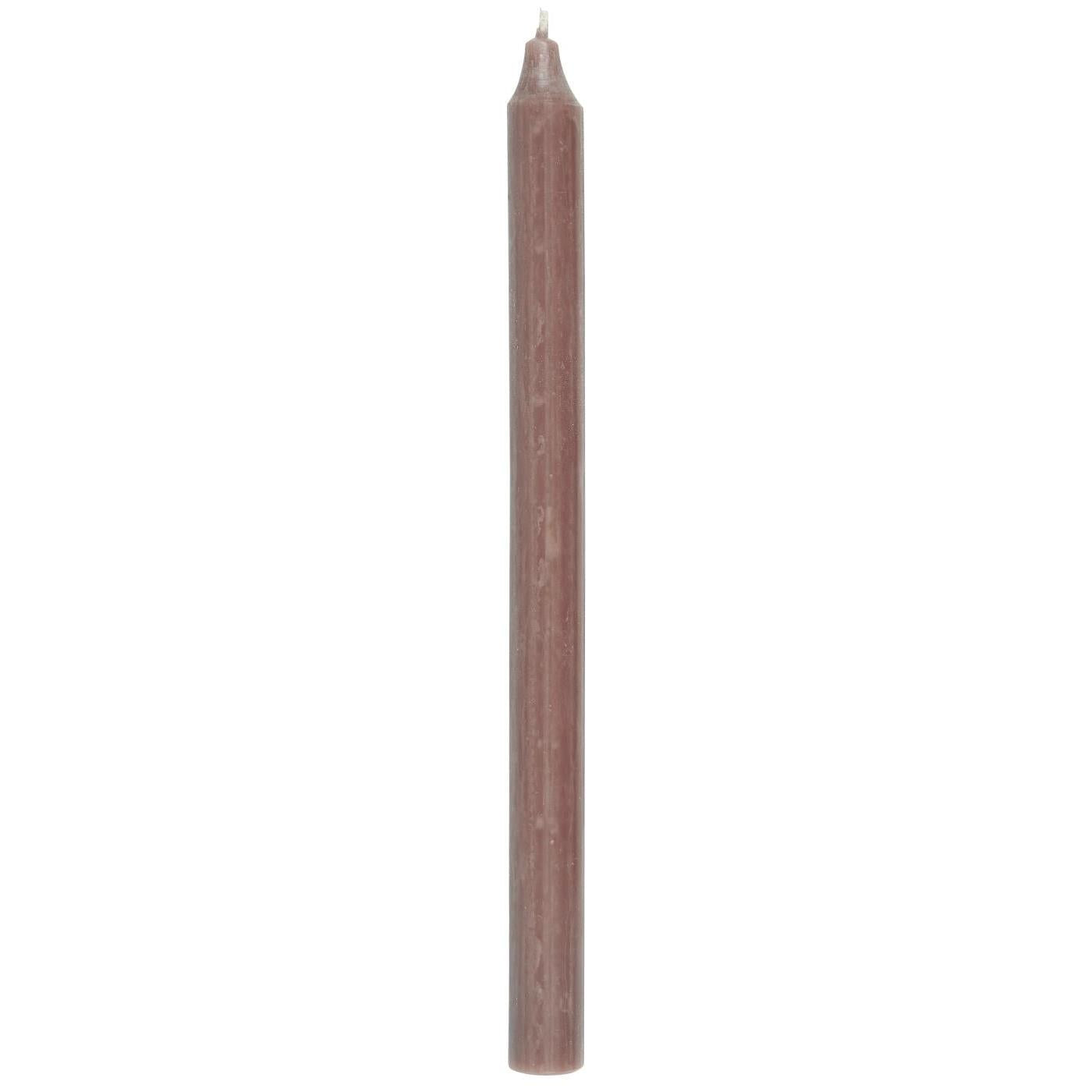 Tall Rustic Candle Pink & Curry