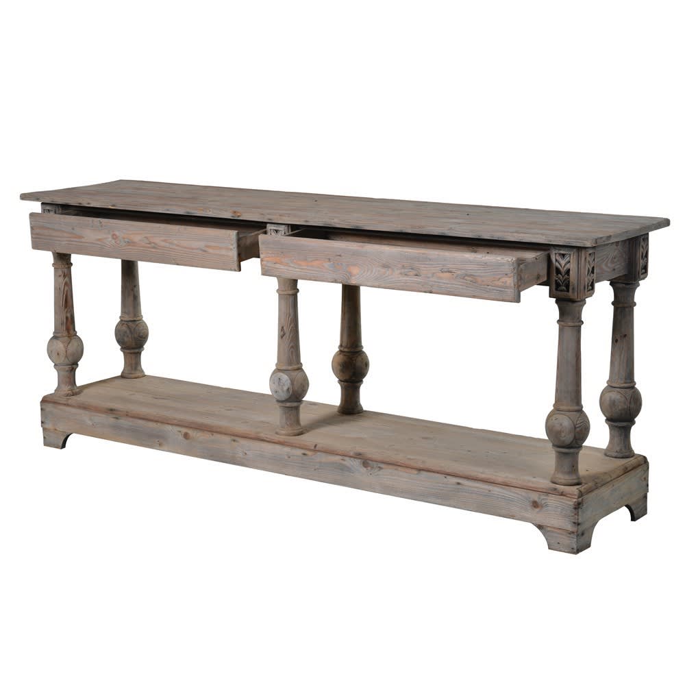 Classic Reclaimed 2 Drawer Console