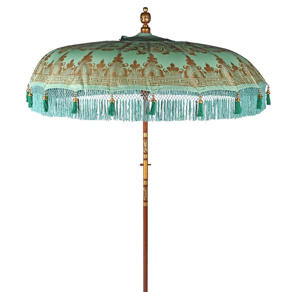 Hand Painted Mint Parasol