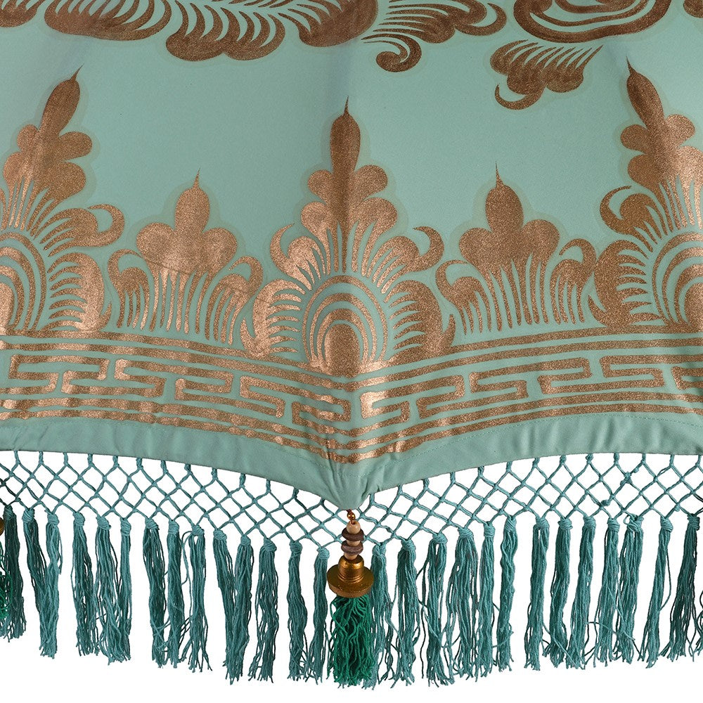 Hand Painted Mint Parasol