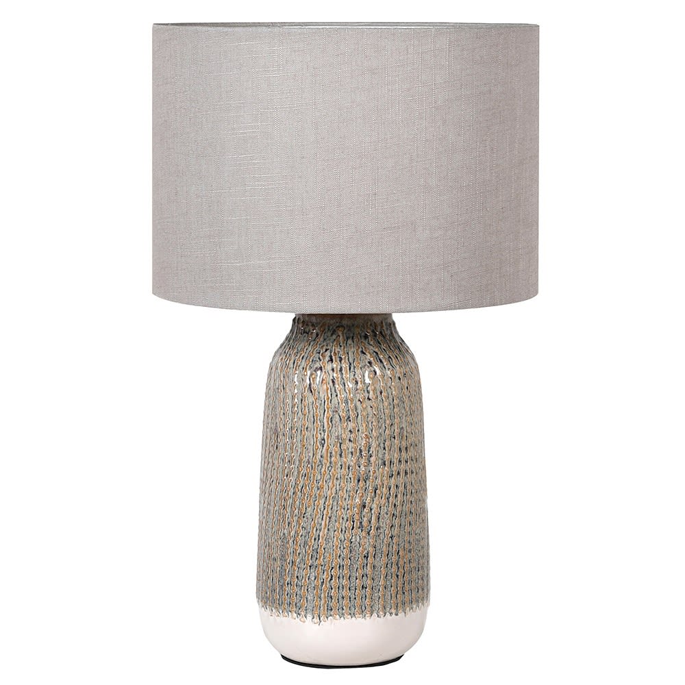 Textured Lamp with Shade