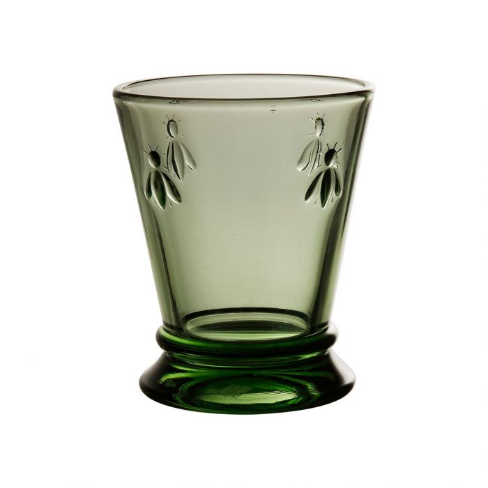 Abeilles green glass