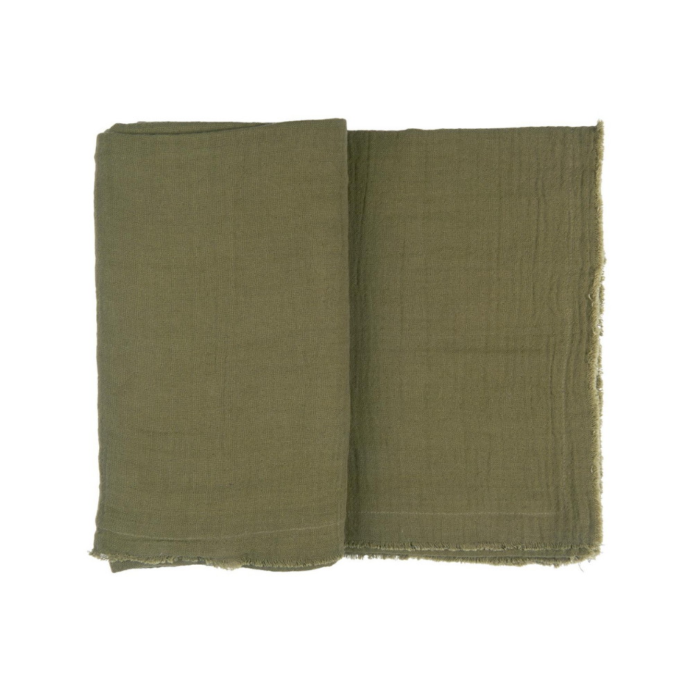 Table Cloth Olive Double Weave