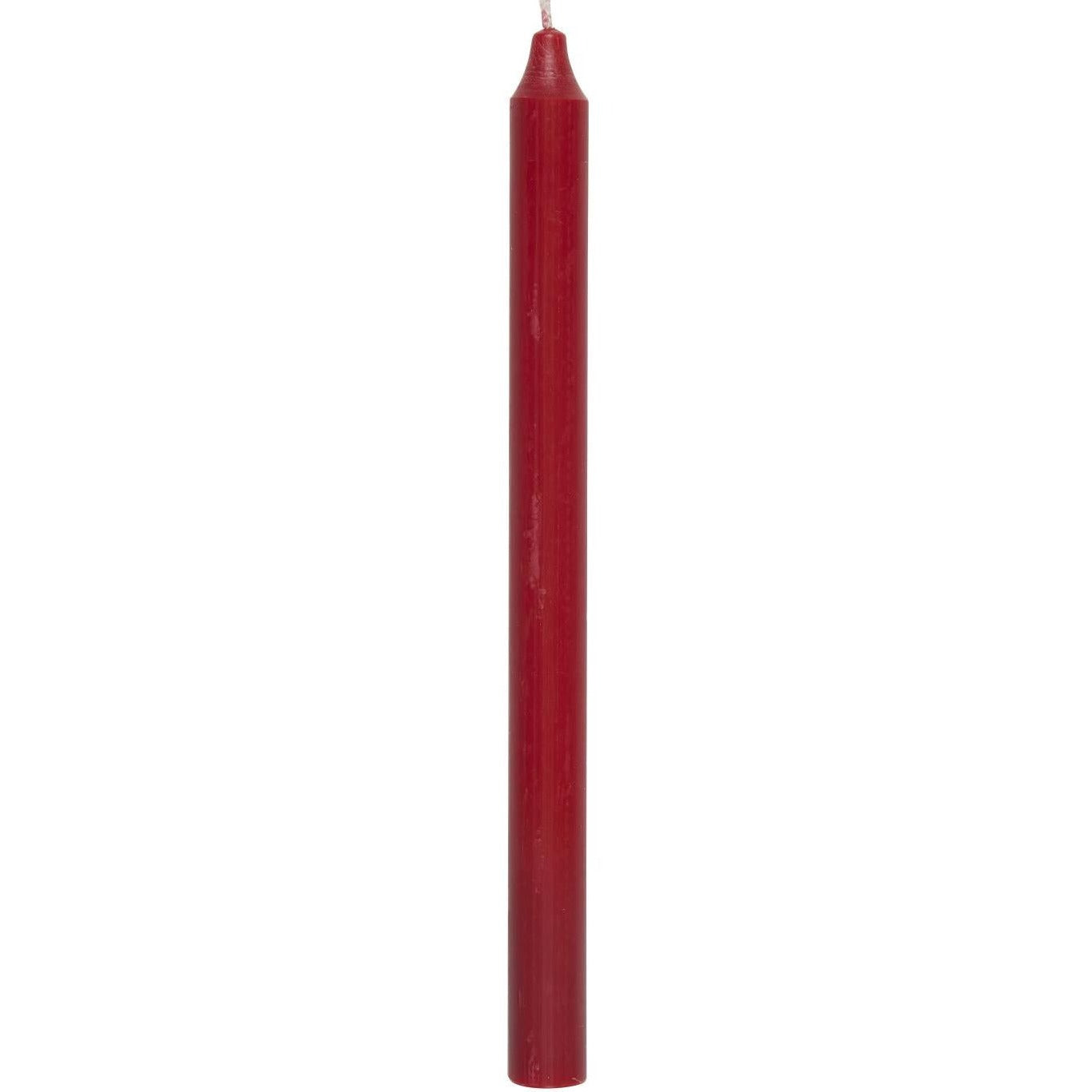 Tall Rustic Candle Christmas Red